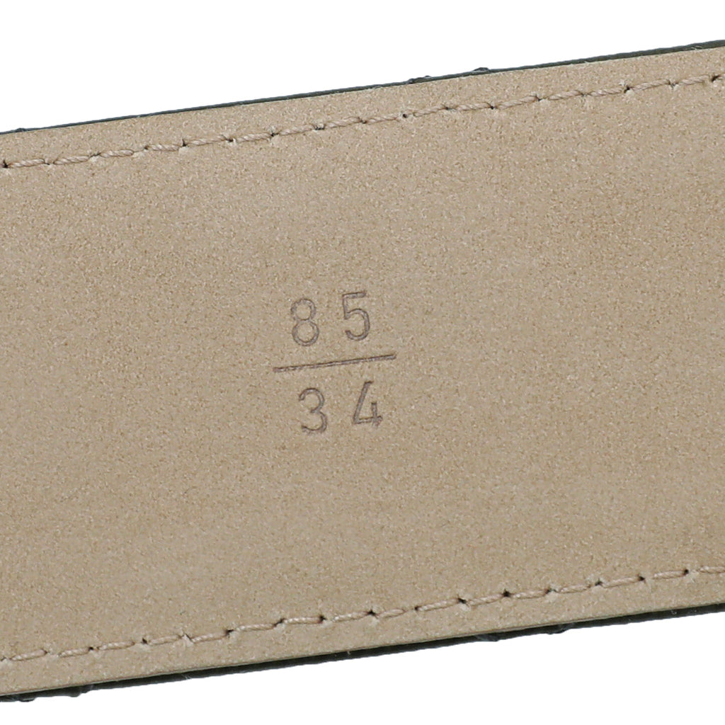 Chanel Olive Diamond Quilt CC Buckle Belt 34