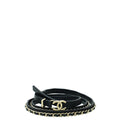 Chanel Black CC Chain Slim Belt 30