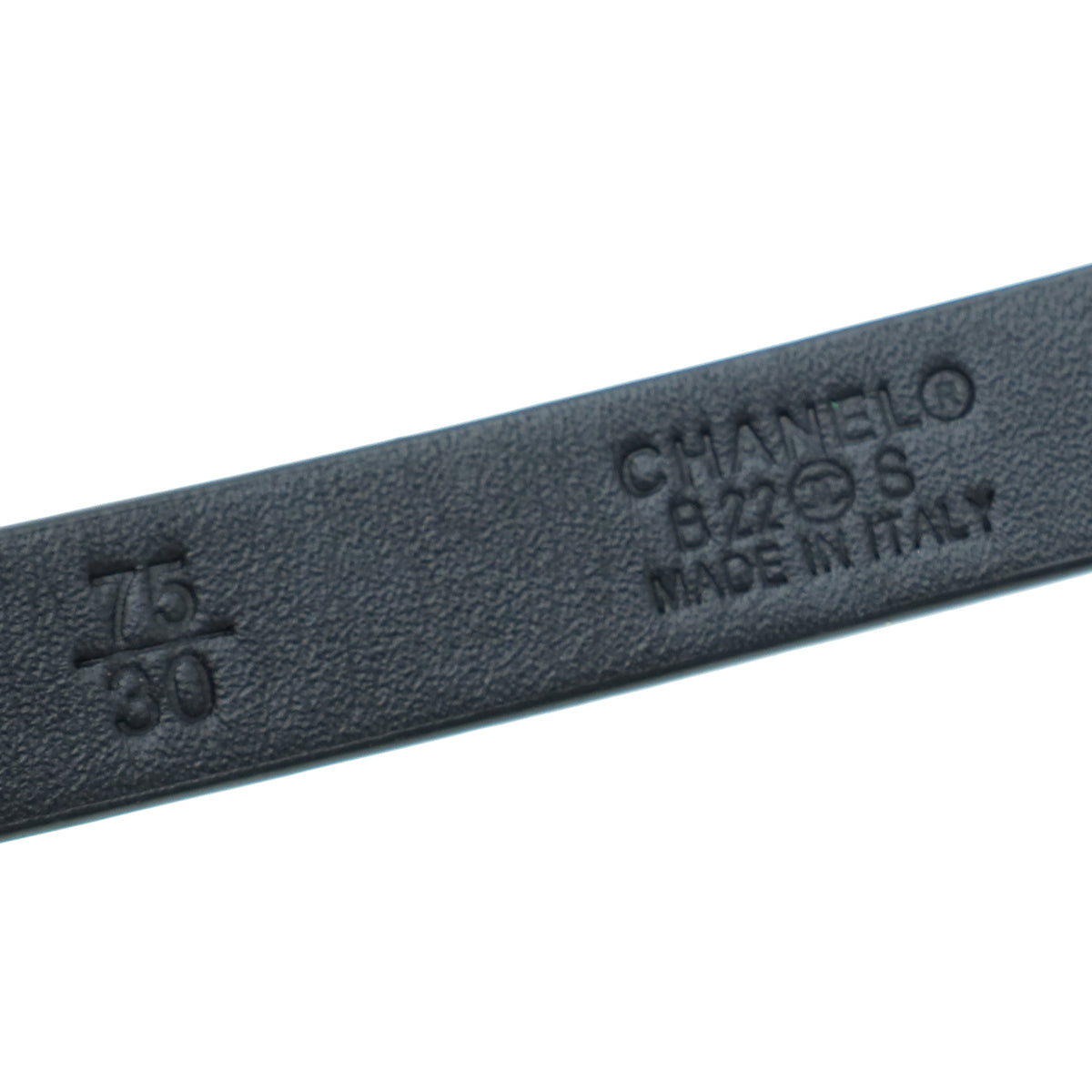 Chanel Black CC Chain Slim Belt 30