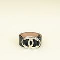 Chanel Black CC Oval Buckle Belt 32