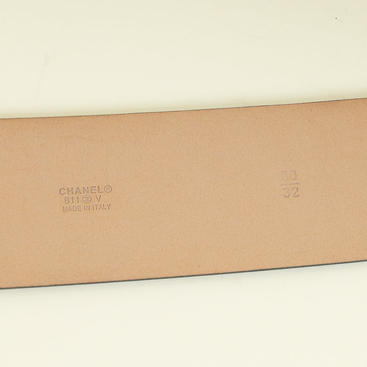 Chanel Black CC Oval Buckle Belt 32