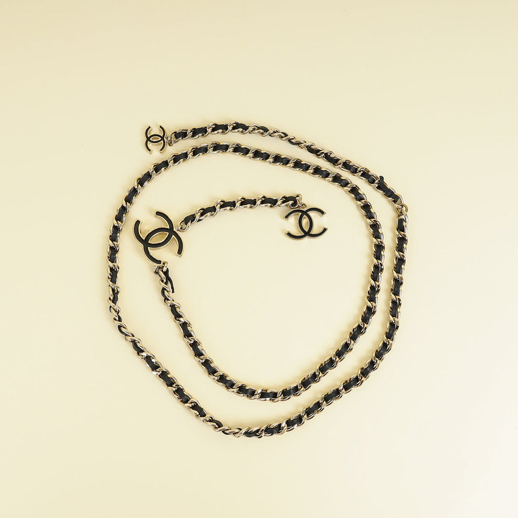Chanel Black CC Chain Belt /Necklace