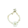 Chanel Bicolor Faux Pearl & Baroque Pearl Camellia CC Bracelet