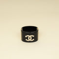 Chanel Bicolor Resin Pearl CC Cuff Bracelet