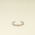 Chanel Silver CC Chain Cuff Bangle