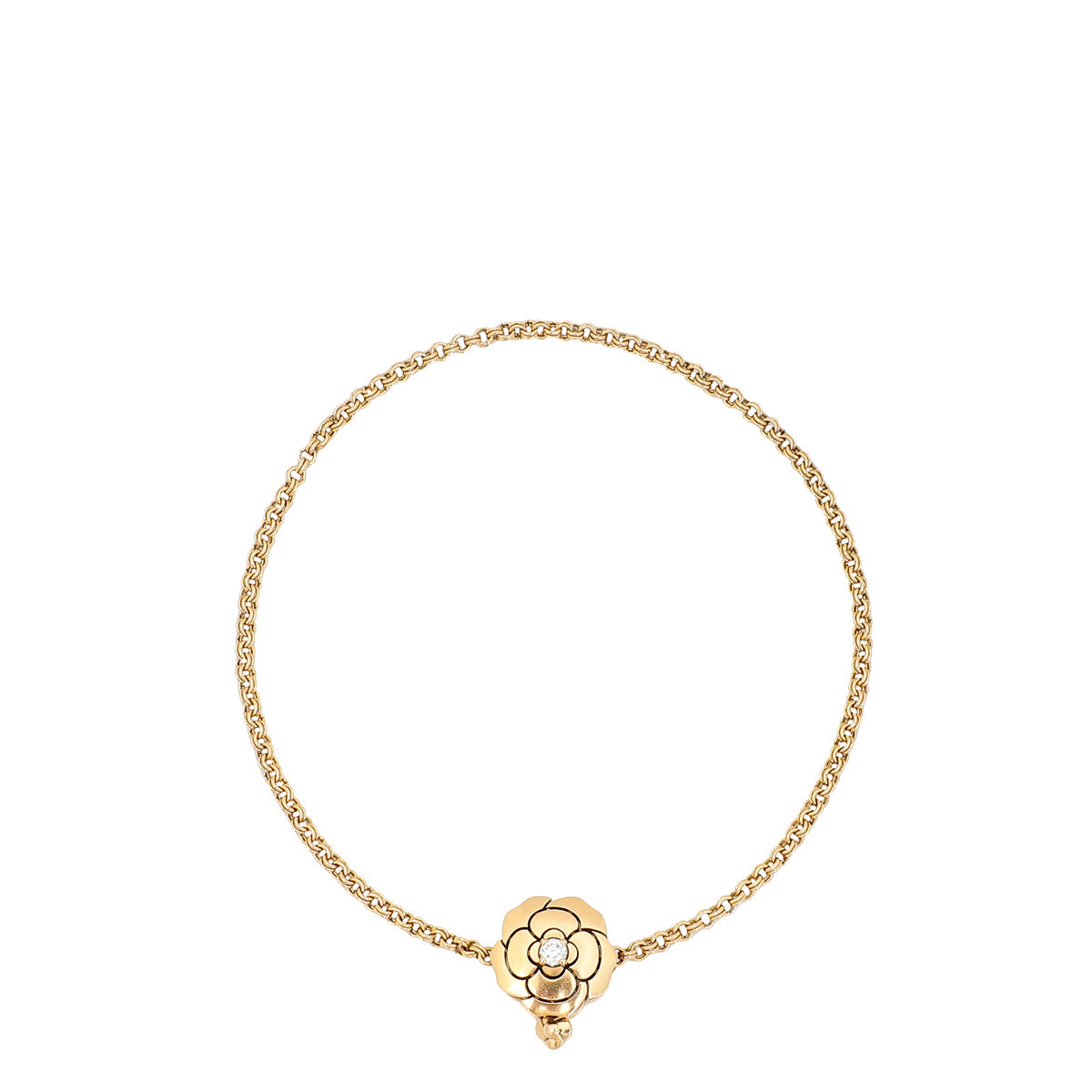 Chanel 18K Rose Gold Diamond Extrait de Camélia Bracelet