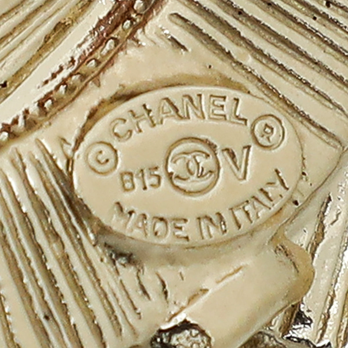 Chanel Black Enamel CC Baroque Brooch
