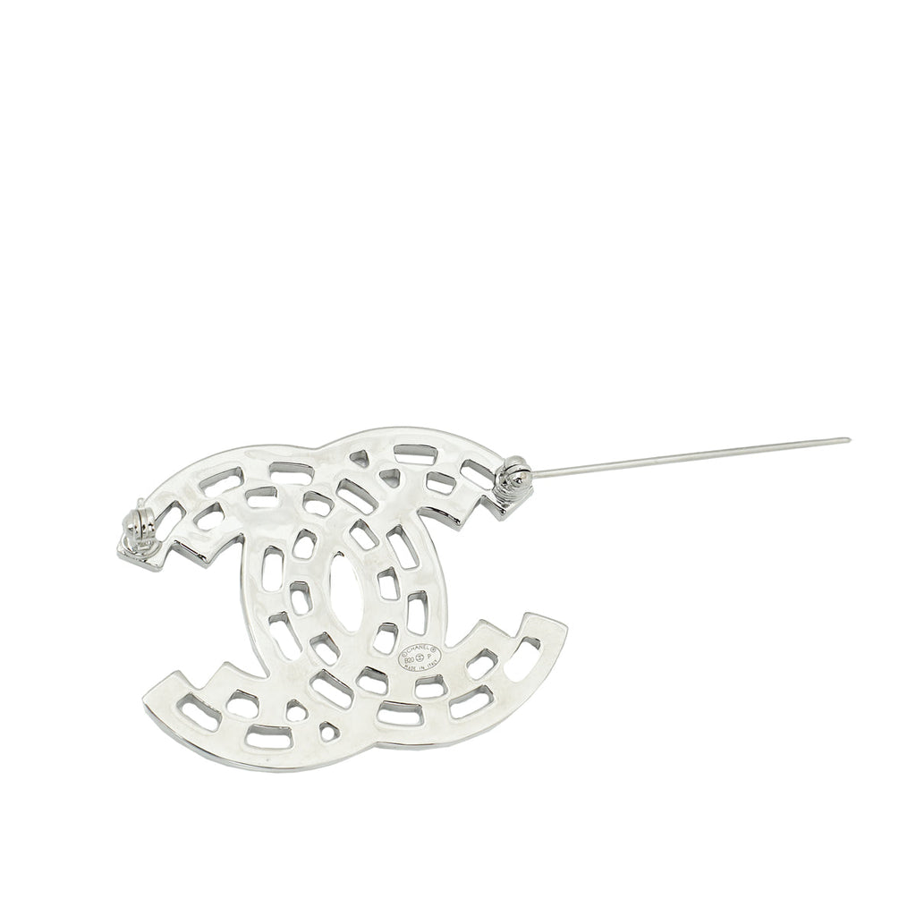 Chanel Bicolor CC Crystal Brooch