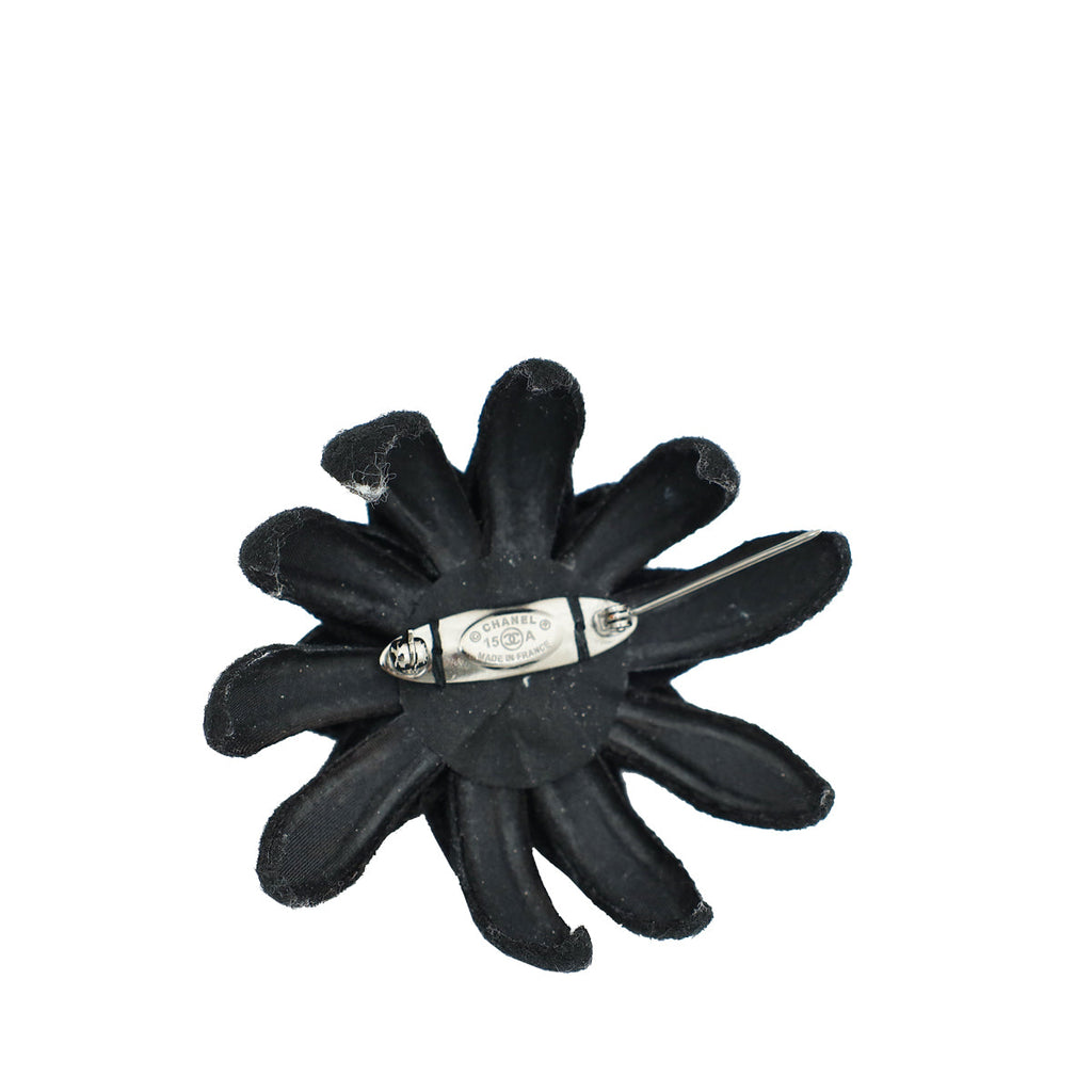 Chanel Bicolor Flower CC Felt Brooch