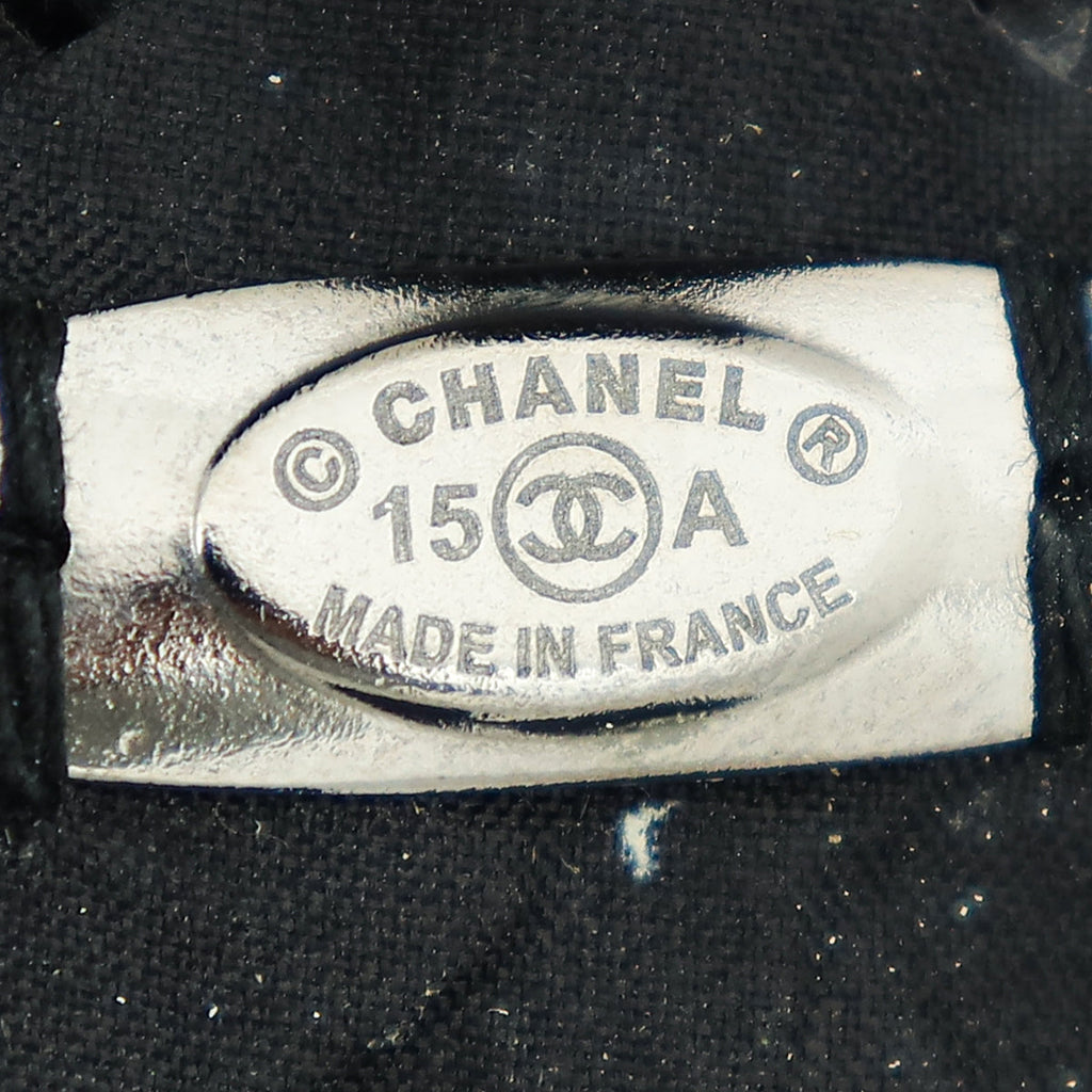 Chanel Bicolor Flower CC Felt Brooch