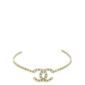 Chanel White CC Metal w/Pearl Headband
