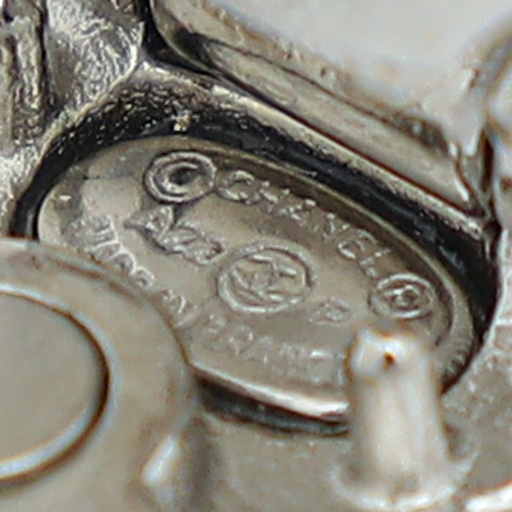 Chanel Silver CC-Bow-Star Hair Charms