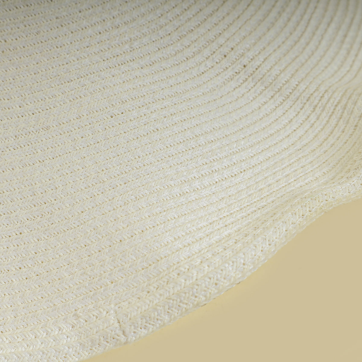 Chanel Ivory CC Straw Wide Sun Hat