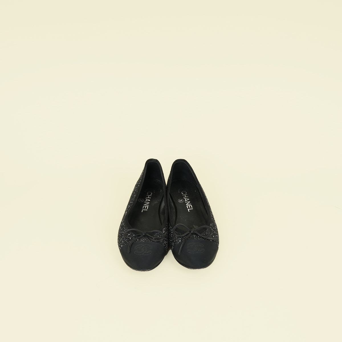 Chanel Bicolor CC Cap Toe Ballerina 36