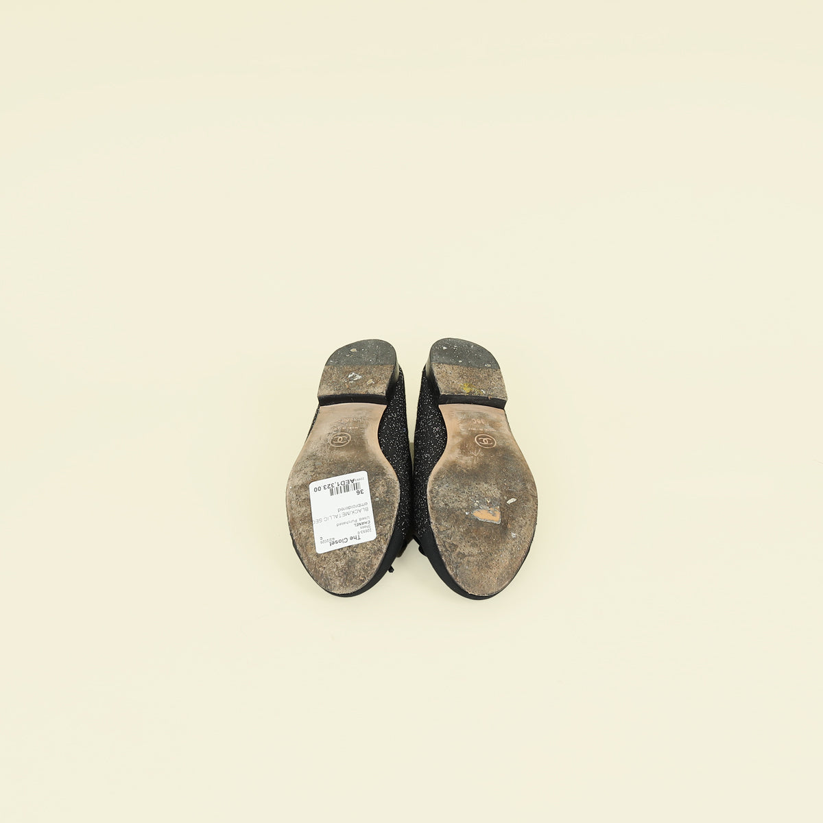 Chanel Bicolor CC Cap Toe Ballerina 36