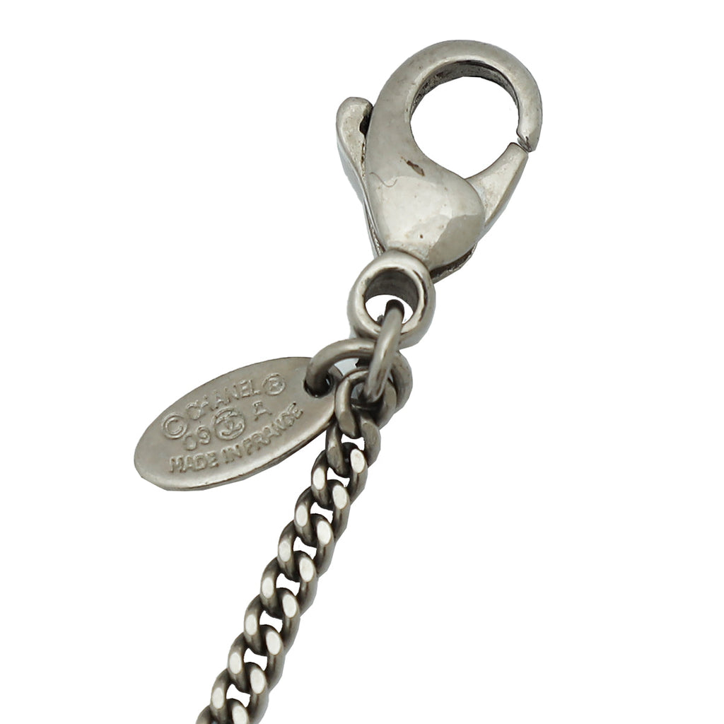 Chanel Silver Finish Paris Moscow Dmitri Necklace