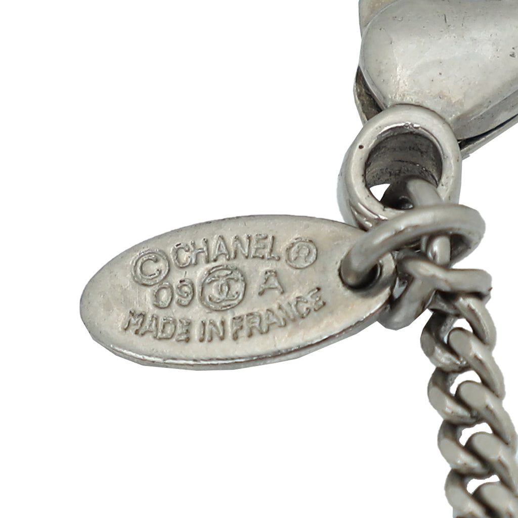Chanel Silver Finish Paris Moscow Dmitri Necklace