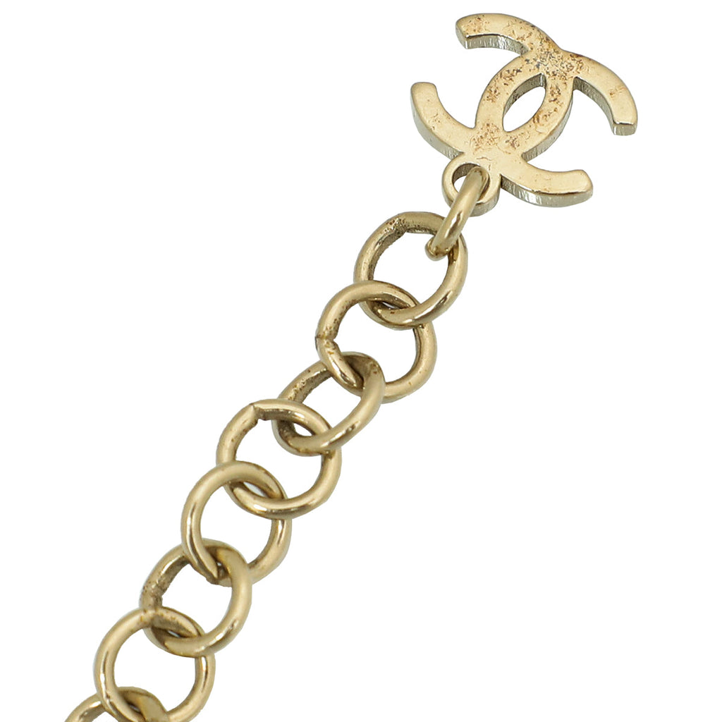 Chanel Bicolor CC Crystal Necklace
