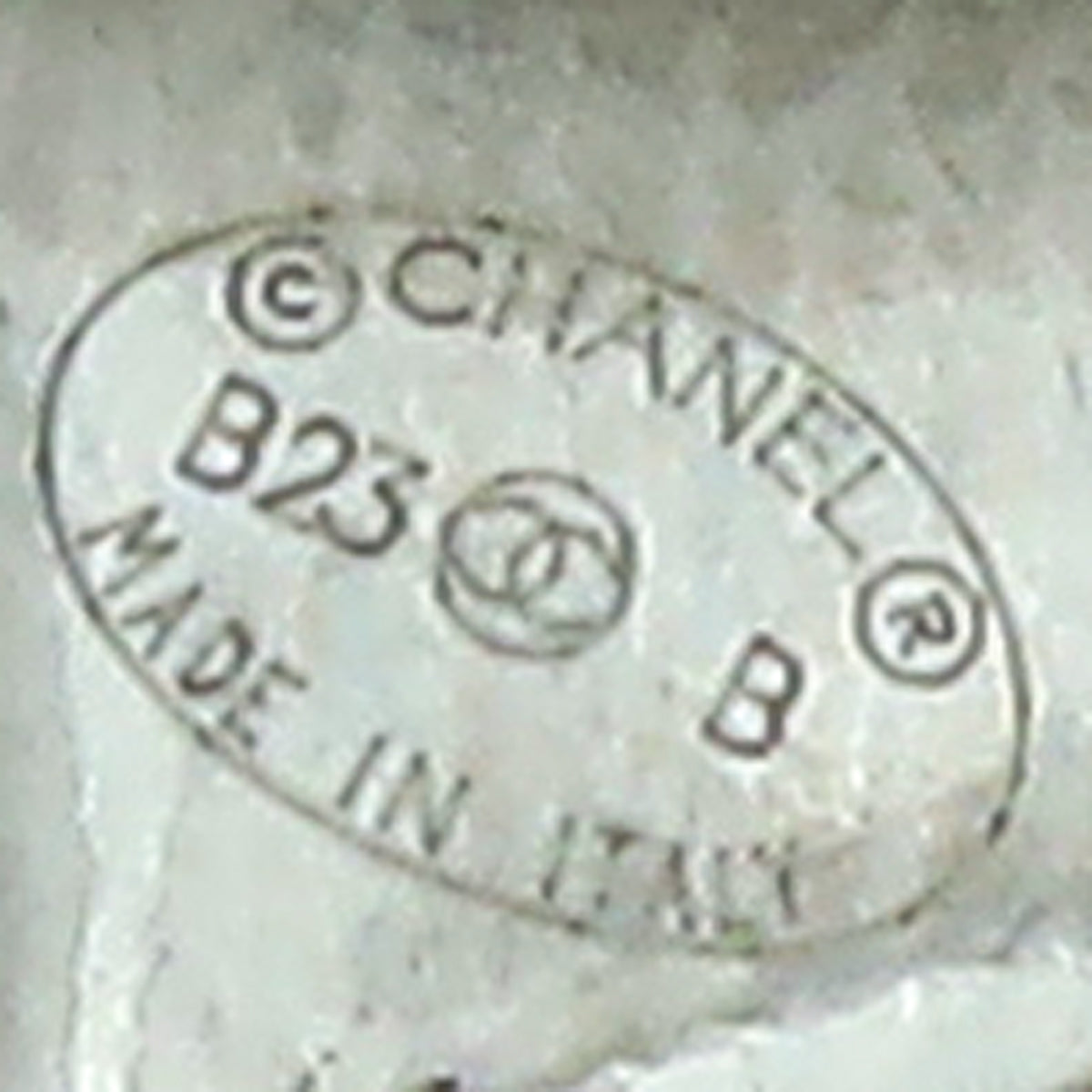 Chanel White CC Heart Chain Choker