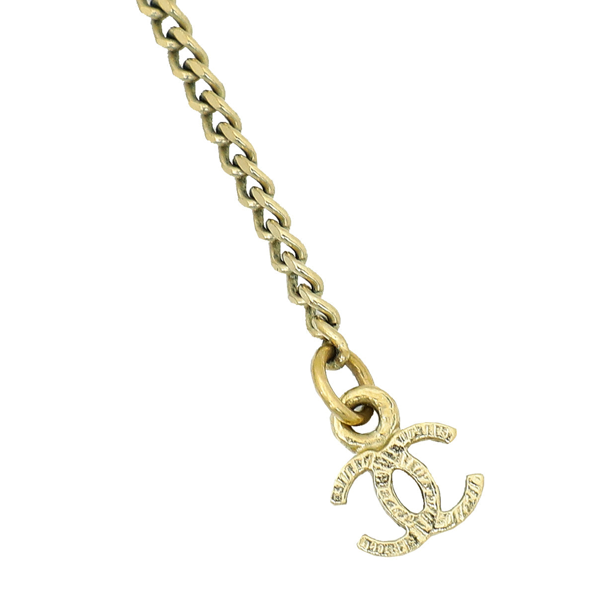 Chanel Bicolor CC Resin Pendant Necklace