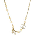 Chanel Ivory CC-5-Star-Heart- Pearl Long Necklace