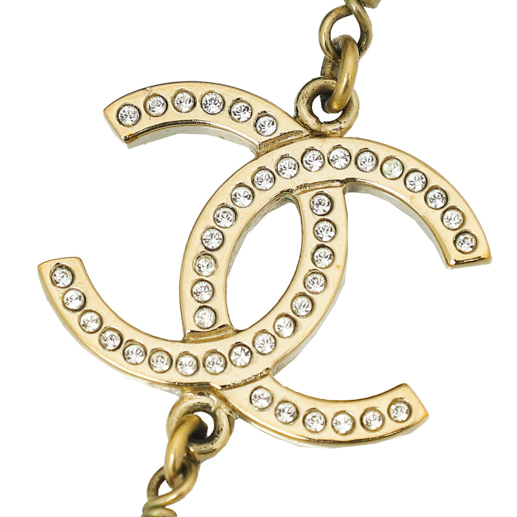 Chanel Ivory CC-5-Star-Heart- Pearl Long Necklace