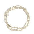 Chanel White CC Pearl Necklace