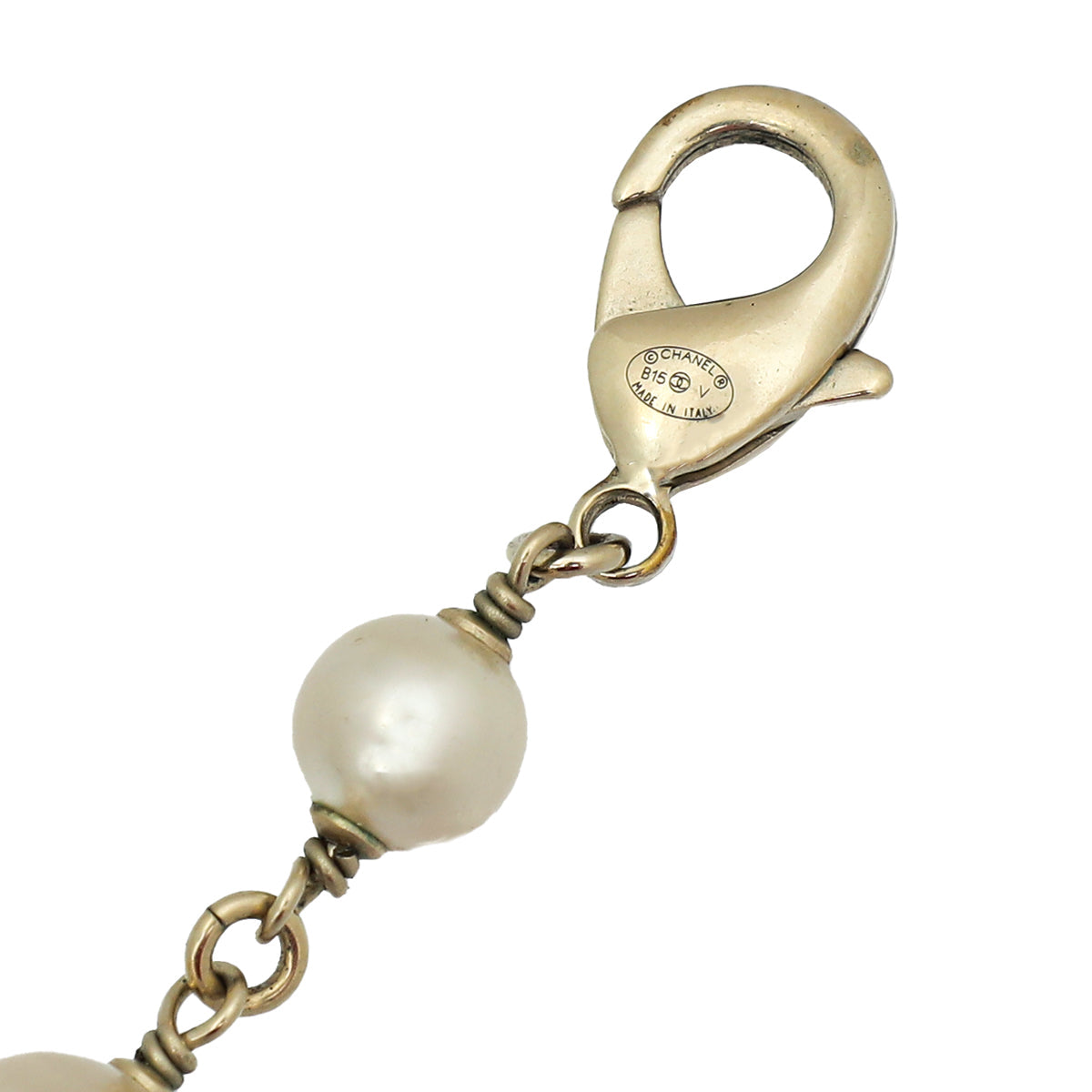 Chanel Bicolor CC Pearl Long Necklace
