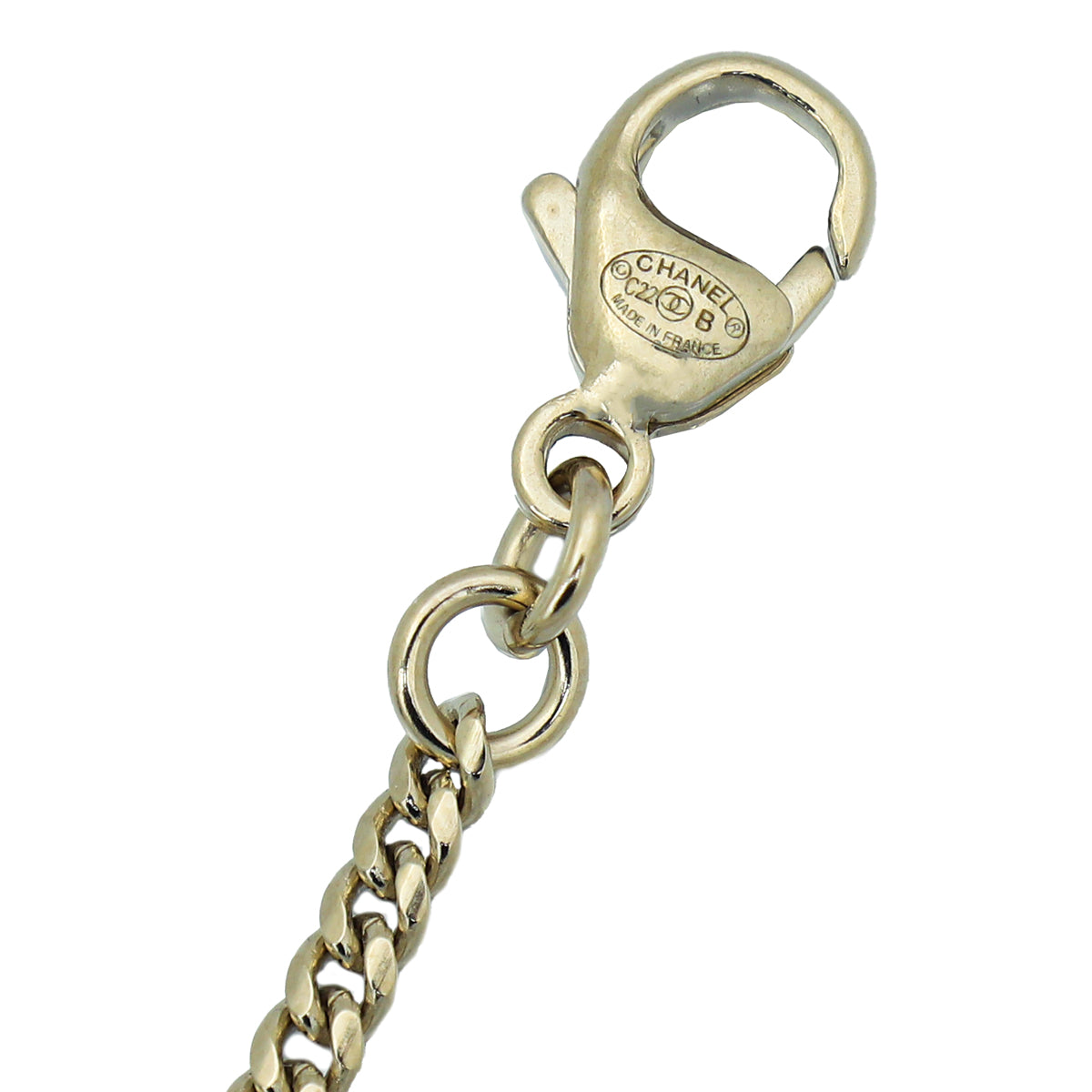 Chanel Bicolor CC Heart Necklace