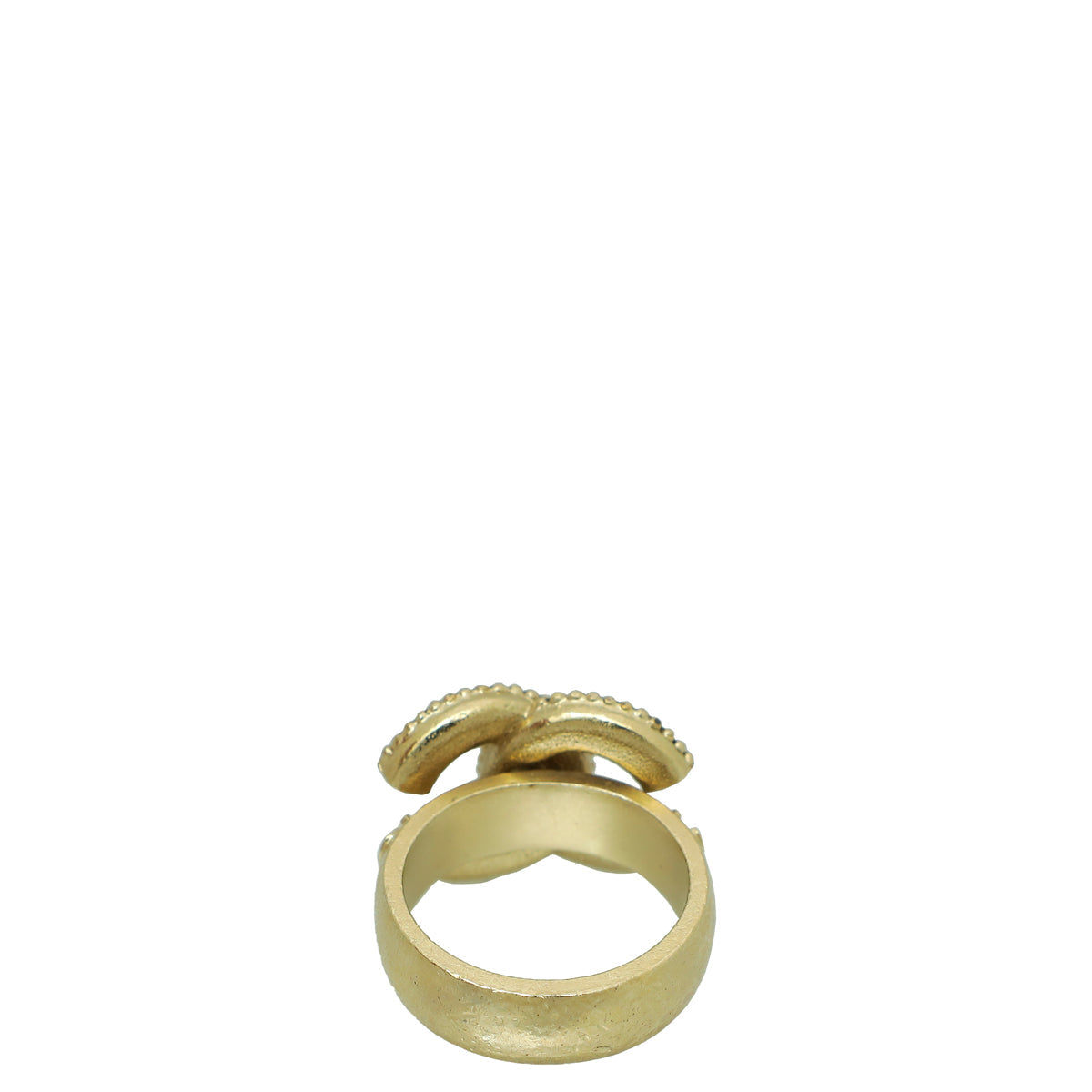 Chanel Ivory CC Faux Pearl Ring 6/52