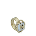 Chanel Bicolor Tone CC Square Ring