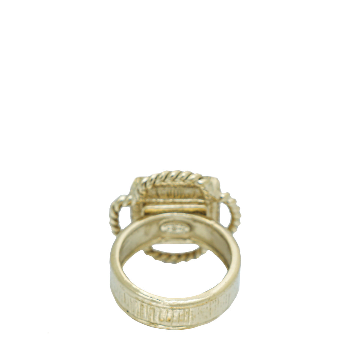Chanel Bicolor Tone CC Square Ring
