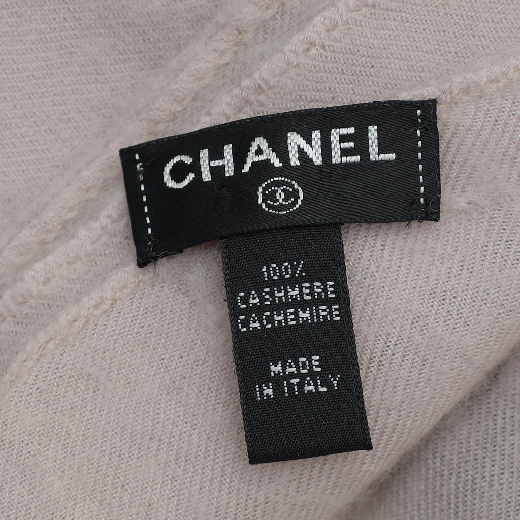 Chanel Bicolor CC Logo Cashmere Scarf