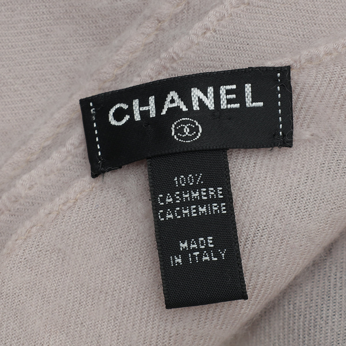 Chanel Bicolor CC Logo Cashmere Scarf