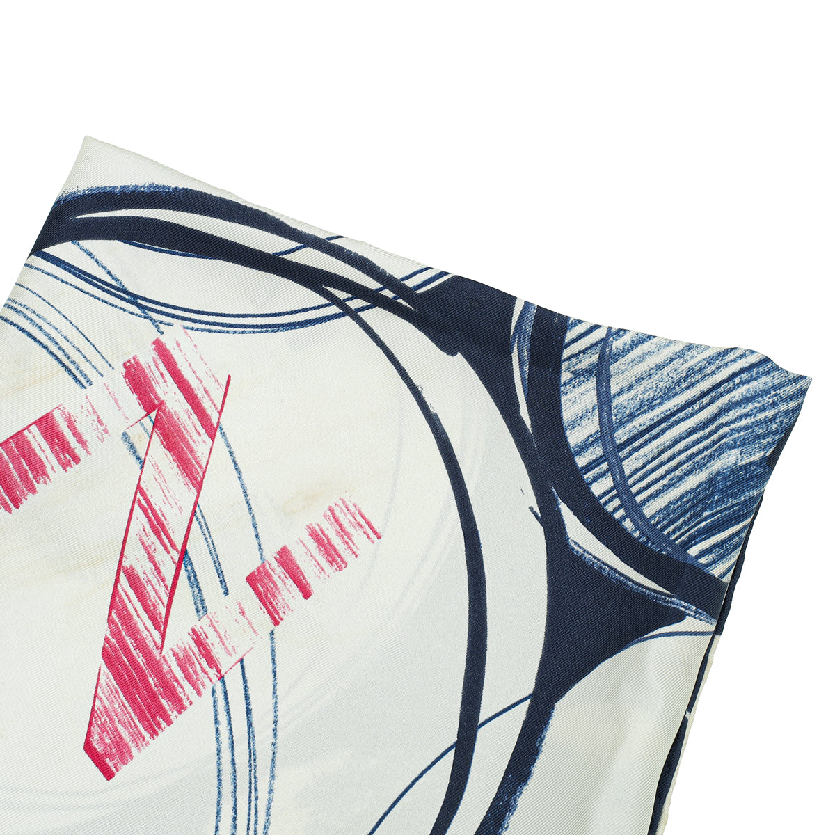 Chanel Tricolor CC Print Logo Silk Scarf