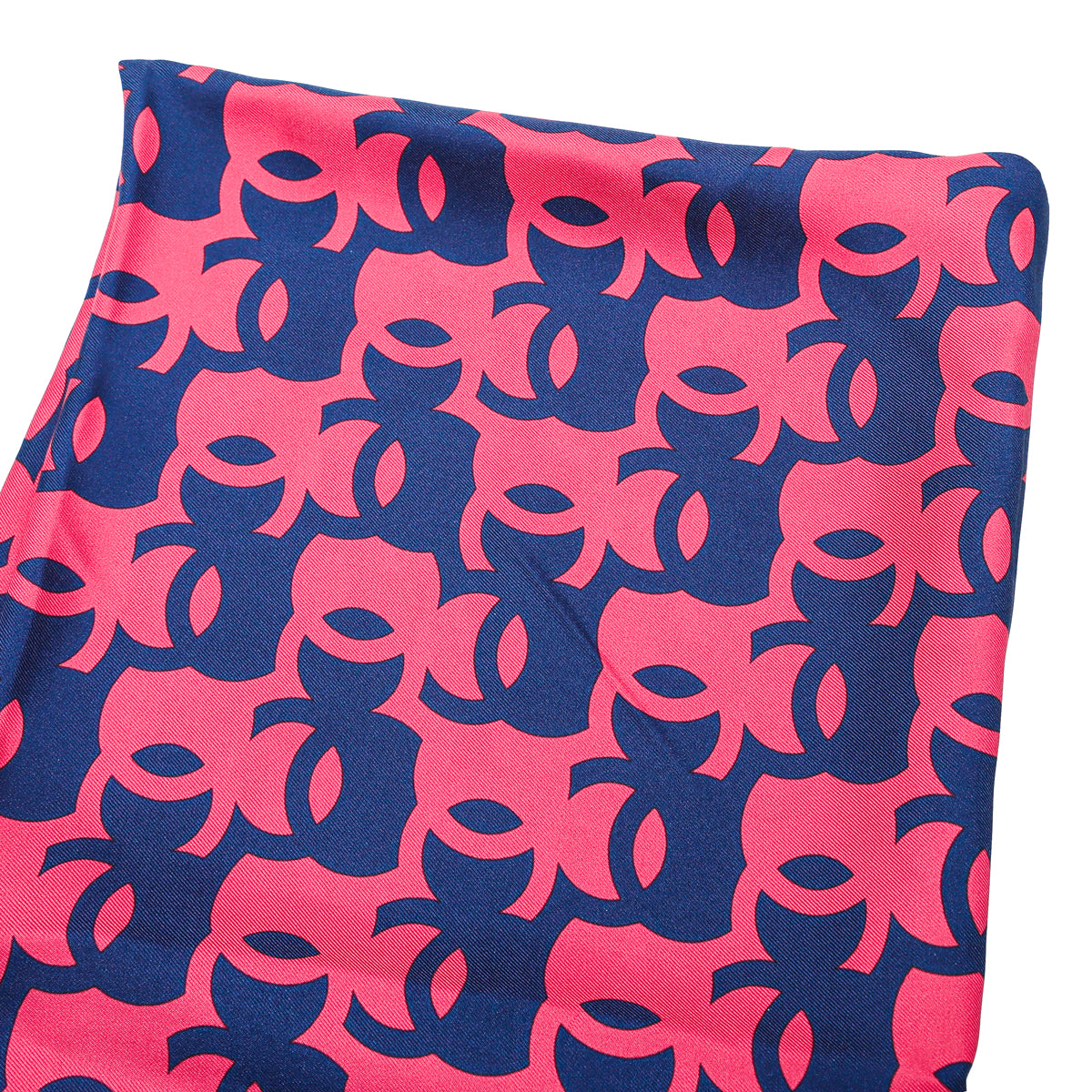 Chanel Tricolor CC Logo Print Square Scarf