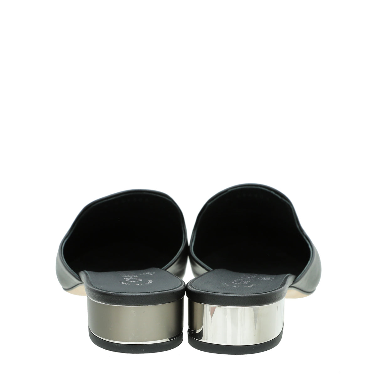 Chanel Black CC Slide Mules 39