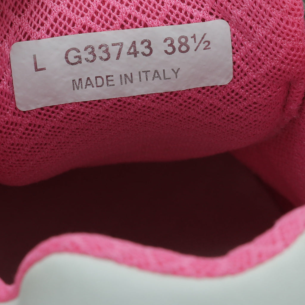 Chanel White CC Lace Up Sneakers Sneaker 38.5