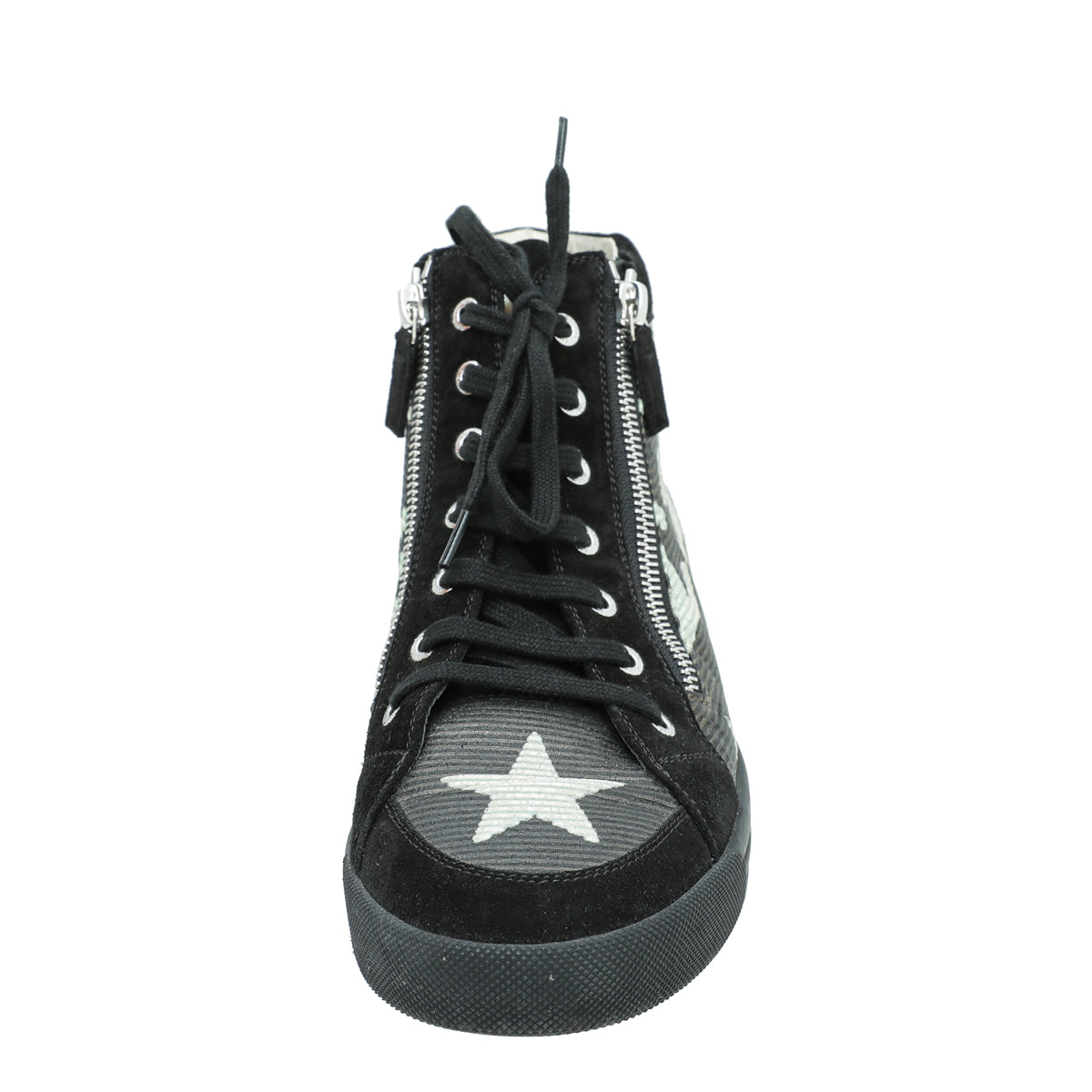 Chanel Black CC Star Print Ankle Boot 40