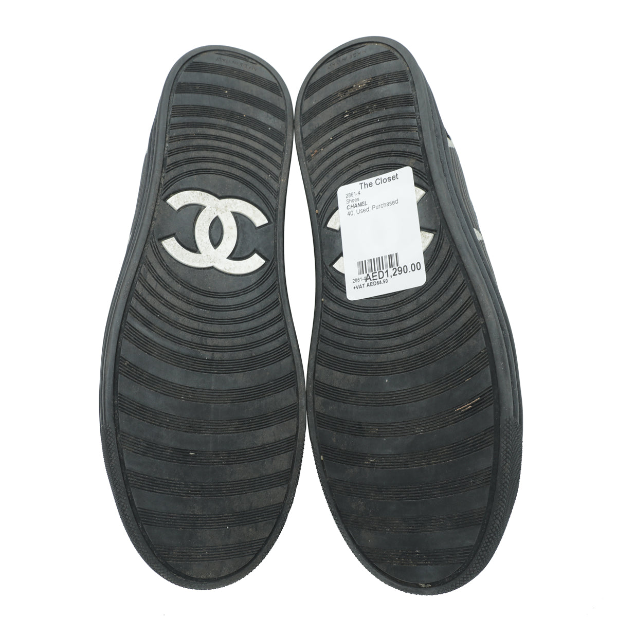 Chanel Black CC Star Print Ankle Boot 40