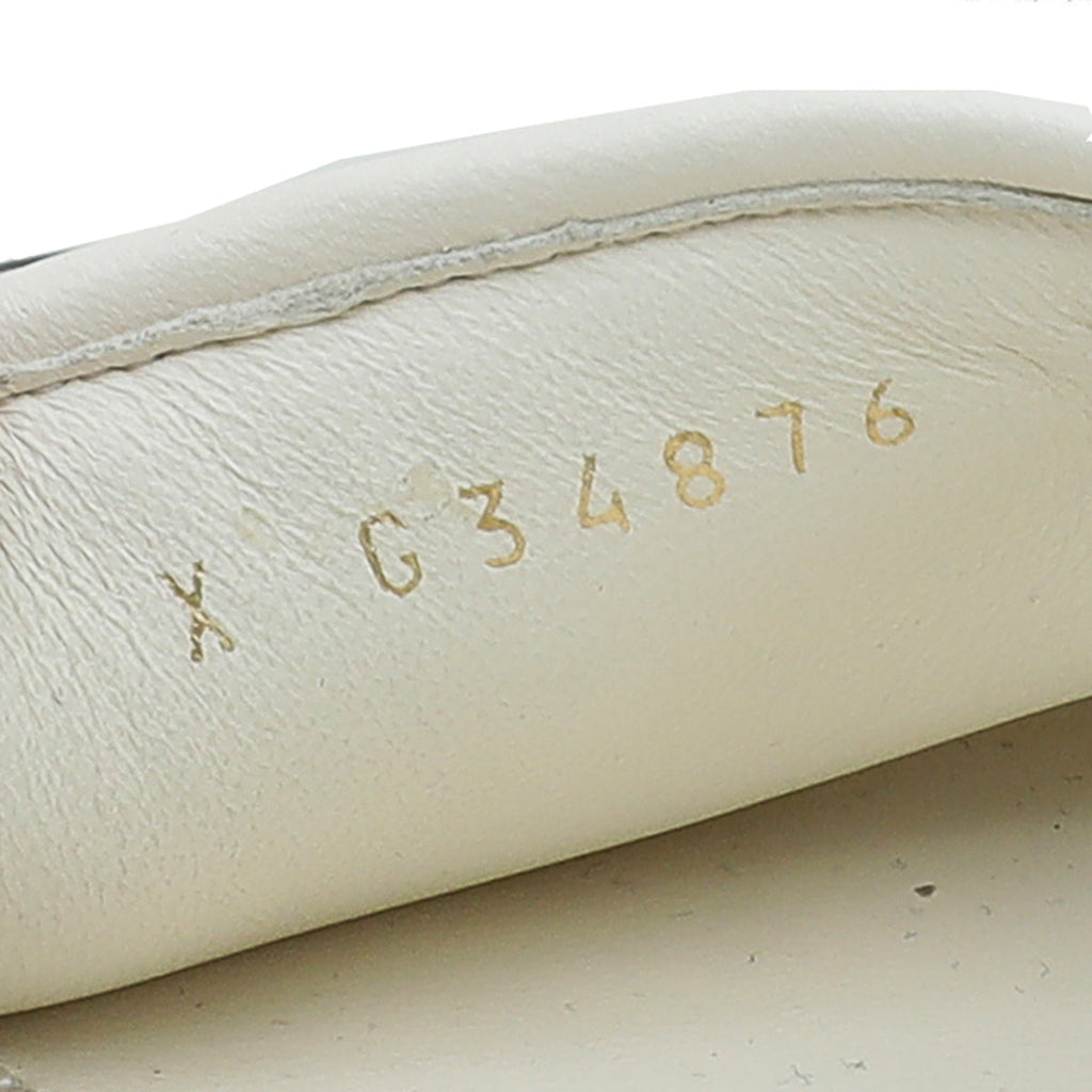Chanel White Chanel Logo Mules Sandals 37