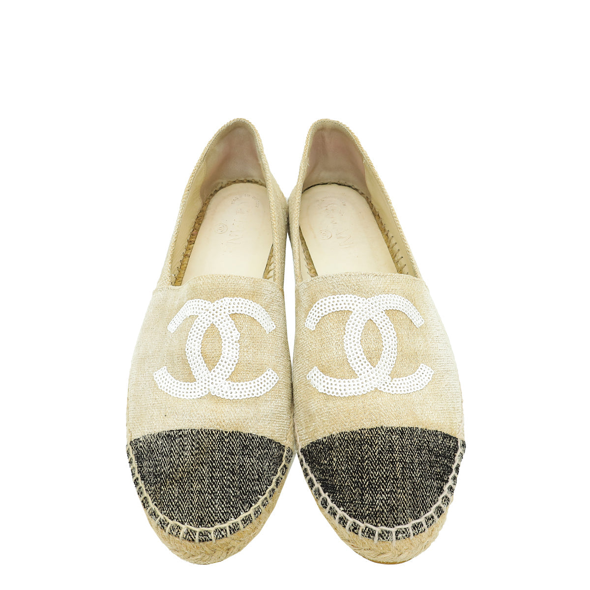 Chanel Bicolor CC Cap Espadrille 40