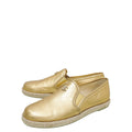 Chanel Gold CC Metallic Flat Espadrille 38.5