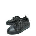 Chanel Black CC Cap Toe Sneaker 39