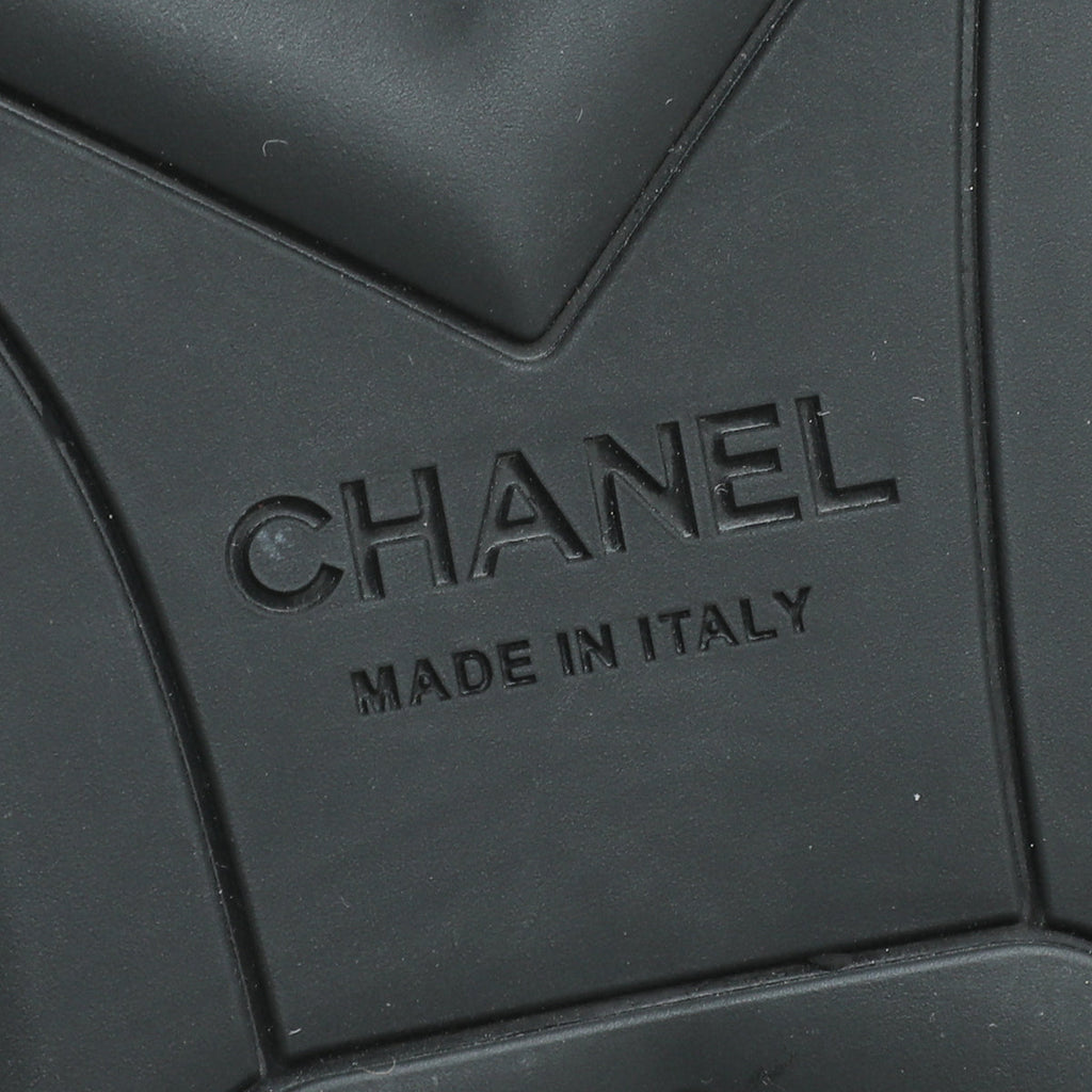Chanel Black CC Cap Toe Sneaker 39