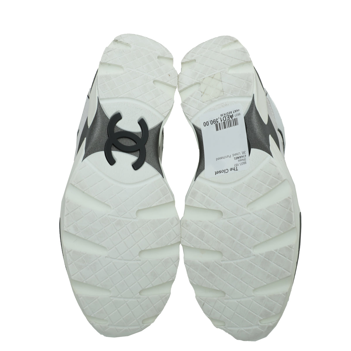Chanel Tricolor CC Graffiti Suede Sneakers 38