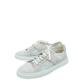 Chanel White CC Mesh Suede Sneaker 38