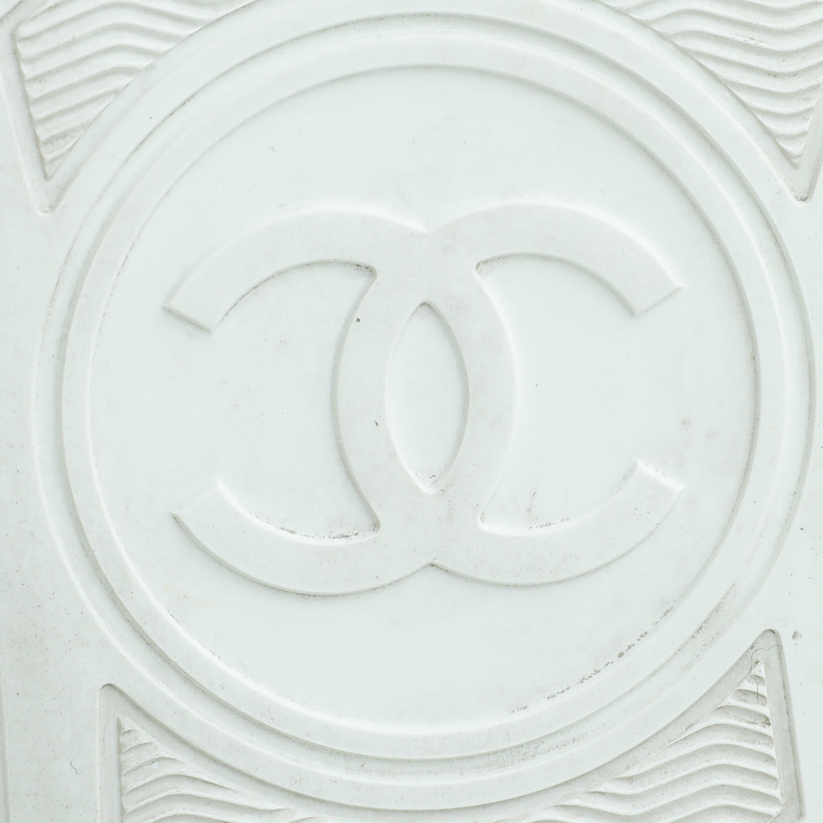 Chanel White CC Mesh Suede Sneaker 38