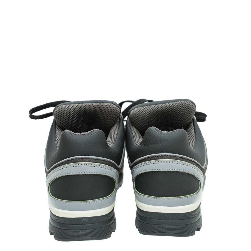Chanel Multicolor CC Suede Trainer Sneaker 38.5