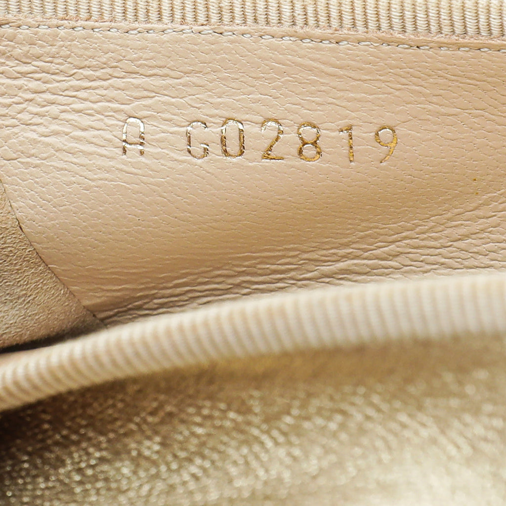 Chanel Metallic Gold CC Cap Toe Ballet Flats 38